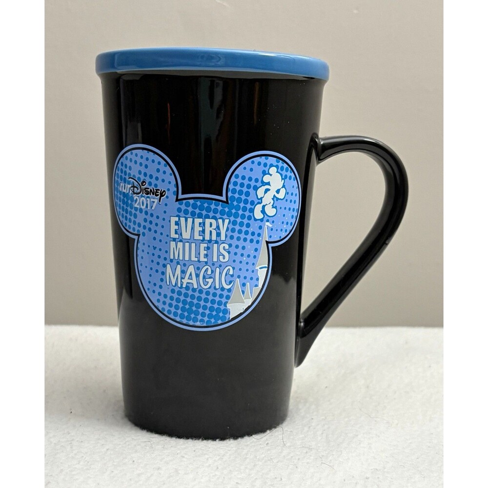 2017 runDisney “Every Mile Is Magic” Mickey Ceramic Mug 16 oz Disney Parks